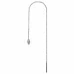 Marquise Gem Threader Chain, Steel