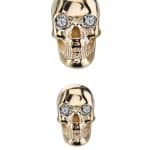 BVLA Gem Skull Threaded Stud Earring, 14k Yellow Gold