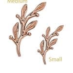 BVLA Amity Threaded Stud Earring, 14k Rose Gold