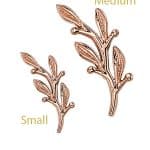 BVLA Amity Threaded Stud Earring, 14k Rose Gold