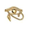 BVLA Eye of Horus Threaded Stud Earring, 14k Yellow Gold