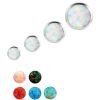 Created Opal Push-In Stud Earring, 18k White Gold