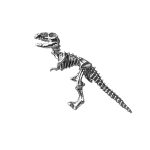 FoesJewelry T-Rex Threaded Stud Earring, Large, 14k White Gold