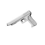 FoesJewelry Pistol Threaded Stud Earring, 14k White Gold