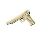 FoesJewelry Pistol Threaded Stud Earring, 14k Yellow Gold