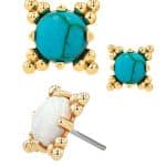Anatometal Zia Push-In Stud Earring, 18k Yellow Gold