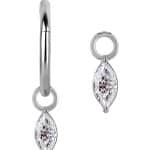 Marquise Charm for Clicker Hoop, CoCr NF