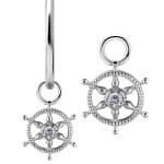 Captain's Wheel Charm for Clicker Hoop, CoCr NF
