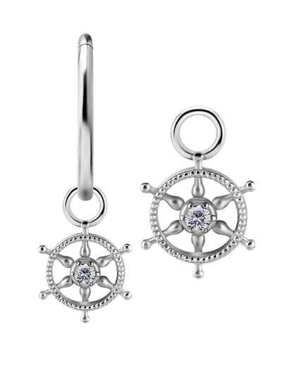 Captain's Wheel Charm for Clicker Hoop, CoCr NF
