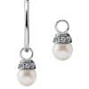 Pave Set Pearl Charm for Clicker Hoop, CoCr NF