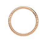 Rope Clicker Hoop, 16ga, Conch Ring, 14k Rose Gold
