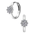 Flower Clicker Earring, Steel