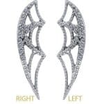 BVLA Charlotte's Web Double-Threaded Stud Earring, 14k White Gold