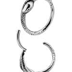 Snake Clicker Earring, Conch Ring, Steel