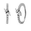 Single Marquise Eternity Clicker Earring, Conch Ring, Steel