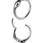 Snake Clicker Earring, Steel