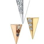 BVLA Bastian Threaded Stud Earring, 14k White Gold