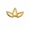 BVLA Flat Firefly Threaded Stud Earring, 14k Yellow Gold