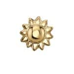 BVLA Sun Threaded Stud Earring, 14k Yellow Gold