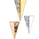 BVLA Bastian Threaded Stud Earring, 14k Yellow Gold