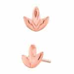 Junipurr Dr. Bloom Push-In Stud Earring, 14k Rose Gold