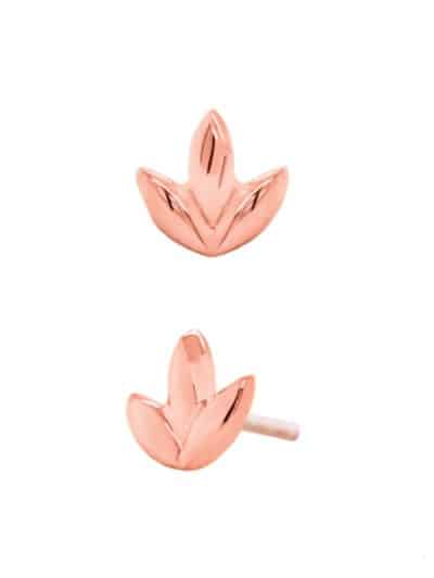 Junipurr Dr. Bloom Push-In Stud Earring, 14k Rose Gold