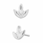 Junipurr Dr. Bloom Push-In Stud Earring, 14k White Gold