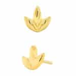 Junipurr Dr. Bloom Push-In Stud Earring, 14k Yellow Gold
