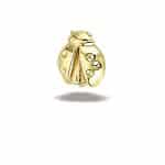 BodyGems Ladybug Push-In Stud Earring, 14k Yellow Gold