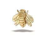 BodyGems Bee Threaded Stud Earring, 14k Rose Gold