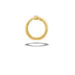 BodyGems Circle Snake Threaded Stud Earring, 14k Yellow Gold