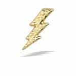 BodyGems Lightning Bolt Push-In Stud Earring, 14k Yellow Gold