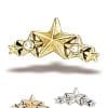BodyGems Star Cluster Threaded Stud Earring, 14k Yellow Gold