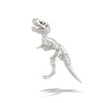BodyGems T-Rex Threaded Stud Earring, 14k White Gold
