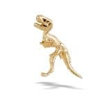 BodyGems T-Rex Threaded Stud Earring, 14k Yellow Gold