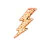 BodyGems Lightning Bolt Push-In Stud Earring, 14k Rose Gold