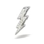 BodyGems Lightning Bolt Push-In Stud Earring, 14k White Gold