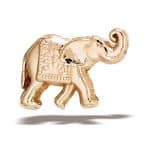 BodyGems Elephant Threaded Stud Earring, 14k Rose Gold