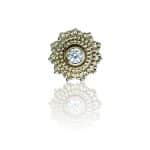 FoesJewelry Sol Threaded Stud Earring, 14k Yellow Gold