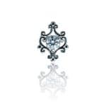 FoesJewelry Clipeum Threaded Stud Earring, Medium, 14k White Gold