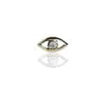 FoesJewelry Gem Eye Threaded Stud Earring, 14k Yellow Gold