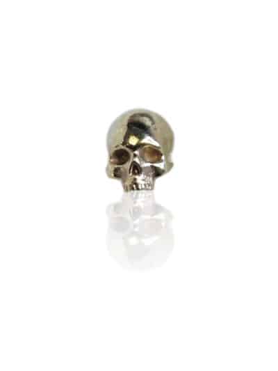 FoesJewelry Cranium Threaded Stud Earring, 14k Yellow Gold