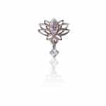 FoesJewelry Spring Lotus Threaded Stud Earring, 14k Rose Gold