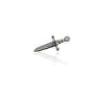 FoesJewelry Gem Dagger Threaded Stud Earring, 14k Rose Gold