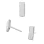 Junipurr Bar Push-In Stud Earring, 14k White Gold