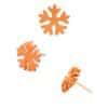 Junipurr Snowflake Push-In Stud Earring, Sandblast, 14k Rose Gold