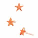 Junipurr Star Push-In Stud Earring, 14k Rose Gold