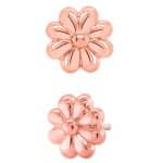 Junipurr Aster Push-In Stud Earring, 14k Rose Gold