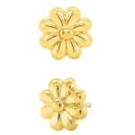 Junipurr Aster Push-In Stud Earring, 14k Yellow Gold