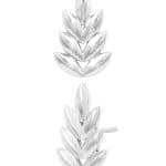 Junipurr Forest Push-In Stud Earring, 14k White Gold